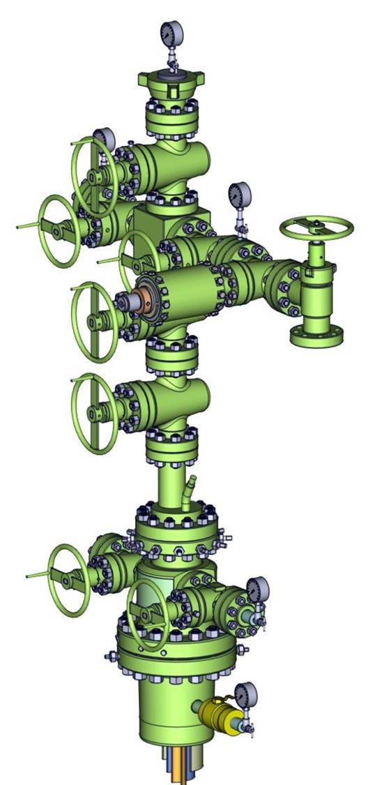 电潜泵井口(图1)